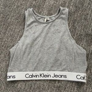 Calvin Klein High Neck Crop Top